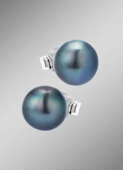 Elegante Ohrstecker mit Tahiti-Zuchtperlen