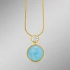 Elegante Raffinesse: Anhänger mit echtem, blauem Chalcedon