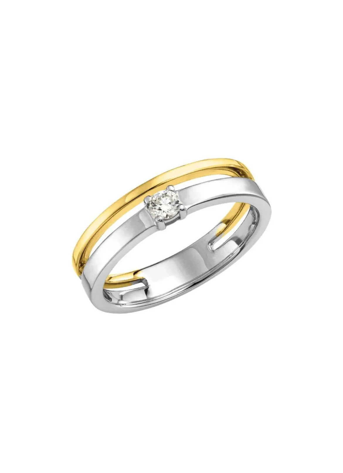 Eleganter Damenring mit Brillant