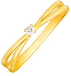 Eleganter Damenring mit Brillant