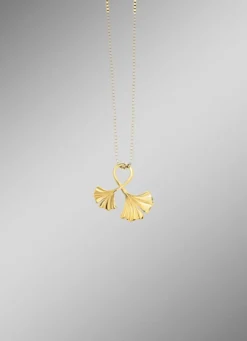 Eleganter Ginkgoblatt-Anhänger