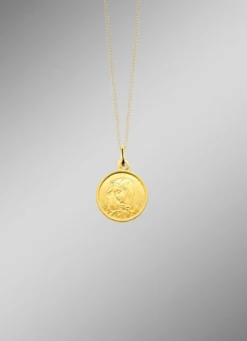 Eleganter Madonna-Anhänger aus Gold 585/- fein