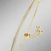 Elegantes doppelreihiges Armband mit synth. Zirkonia