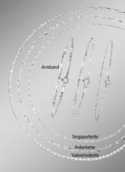 Elegantes 6-teiliges Schmuck-Set aus Silber