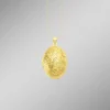 Elegantes, vergoldetes Medaillon aus Silber 925/- fein