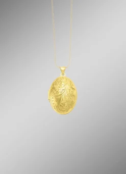 Elegantes, vergoldetes Medaillon aus Silber 925/- fein