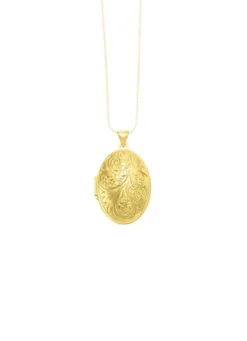 Elegantes, vergoldetes Medaillon aus Silber 925/- fein