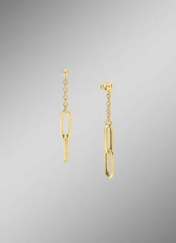Eleganz in Bewegung: Ohrstecker aus feinem Gold