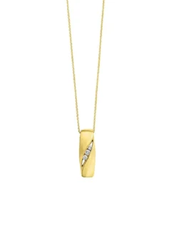 Eleganz in Gold: Anhänger mit 3 Brillanten