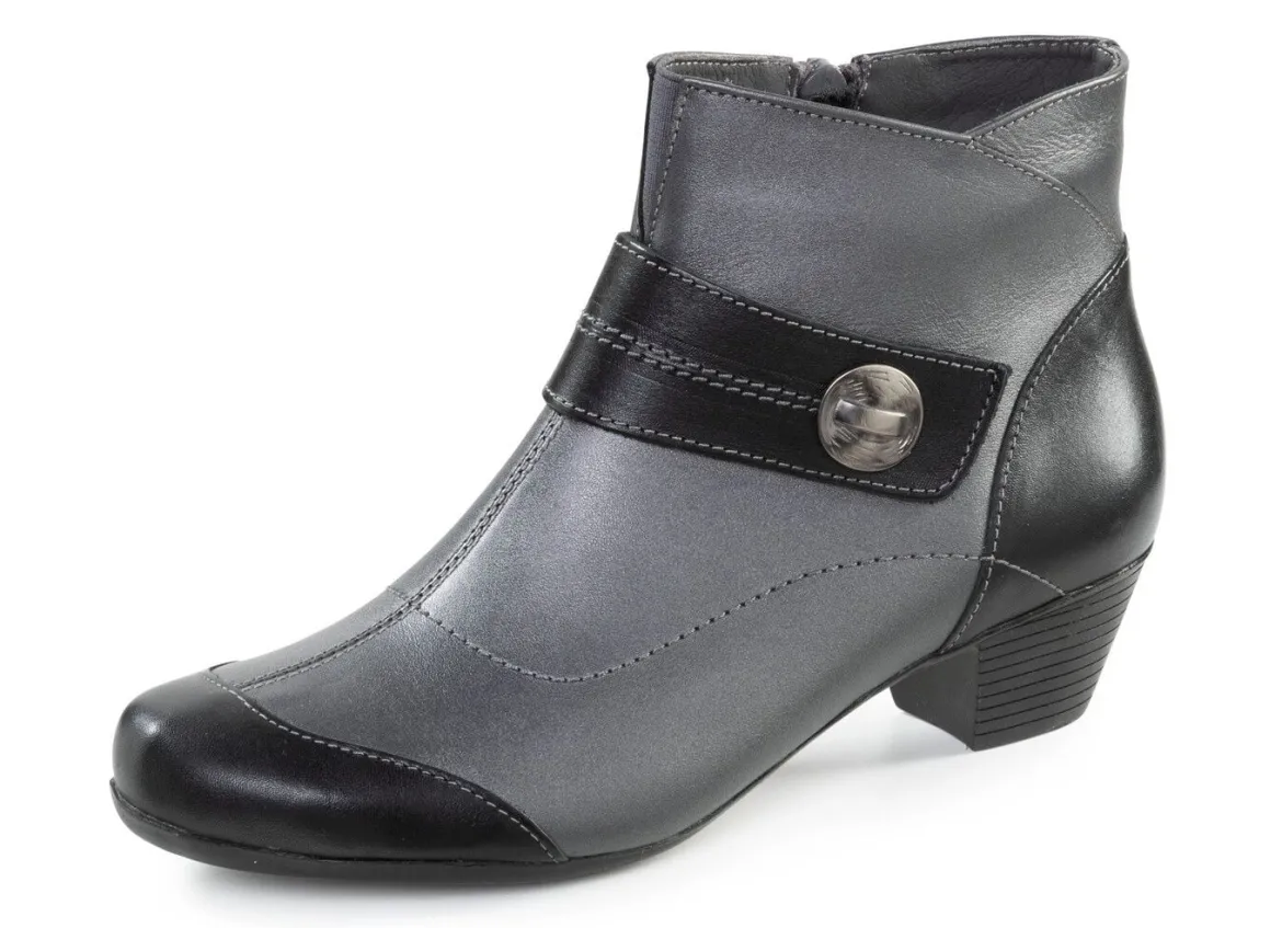 ELENA EDEN, elegante Damen-Stiefeletten, Weite G, mit herausnehmbarem Fußbett