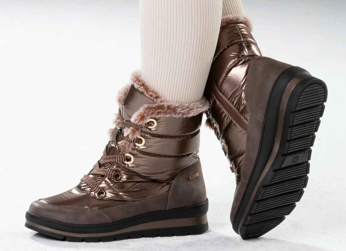 ELENA EDEN, gefütterte Damen-Boots, Winterschuhe, Weite G, mit herausnehmbarem Fußbett