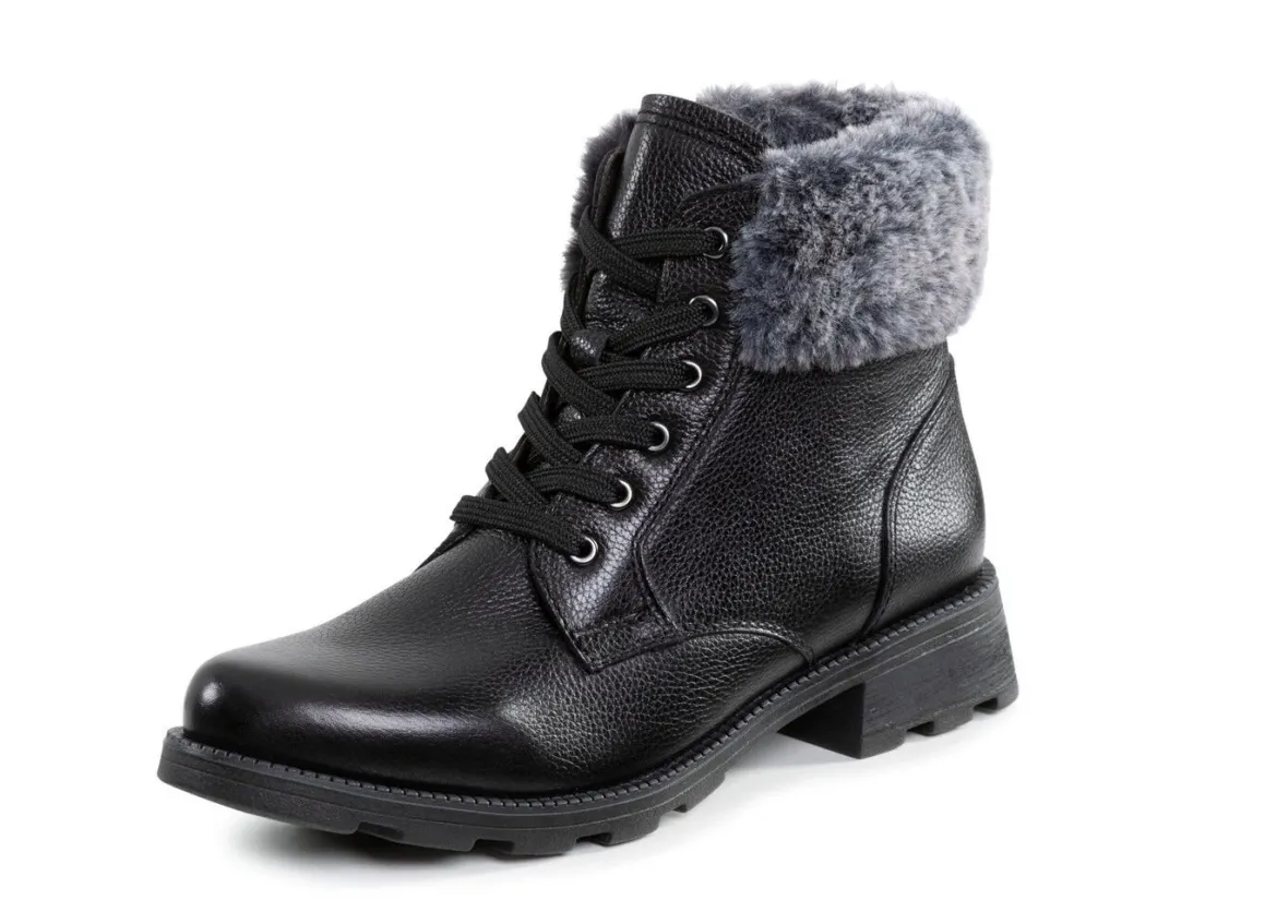 ELENA EDEN, gefütterte Damen-Stiefeletten, Winterschuhe, Weite G, mit herausnehmbarem Fußbett