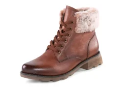 ELENA EDEN, gefütterte Damen-Stiefeletten, Winterschuhe, Weite G, mit herausnehmbarem Fußbett