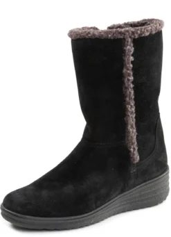 ELENA EDEN, gefütterte Damen-Stiefel, Winterschuhe, Weite H, mit Lammfell