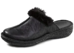 ELENA EDEN, klassische Damen-Clogs, Weite G, mit Plüsch