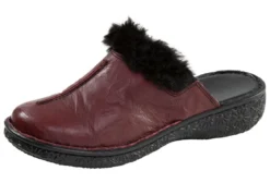 ELENA EDEN, klassische Damen-Clogs, Weite G, mit Plüsch