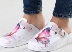 ELENA EDEN, klassische Damen-Clogs, Weite, G, mit verstellbarer Schließe