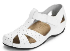 ELENA EDEN, klassische Damen-Sandalen, Weite H, mit Klettverschluss