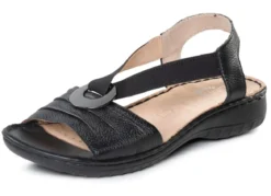 ELENA EDEN, leichte Damen-Sandalen, Weite H, mit Elastik-Bandage