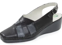ELENA EDEN, schicke Damen-Sandalen, Weite G, mit Gummizug