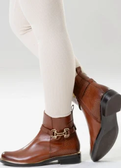 ELENA EDEN, schicke Damen-Stiefeletten, Winterschuhe, Weite G, mit Reißverschluss