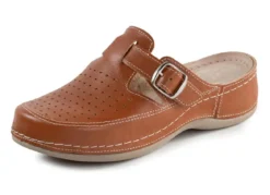 ELENA EDEN, sommerliche Damen-Clogs, Weite G, mit verstellbarer Schließe