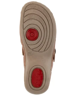 ELENA EDEN, sommerliche Damen-Clogs, Weite G, mit verstellbarer Schließe