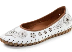 ELENA EDEN, sommerliche Damen-Ballerinas, Weite G, mit herausnehmbarem Fußbett