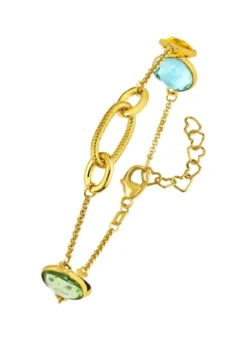 Farbenfrohe Eleganz: Armband mit Quarzen