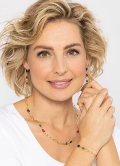 Farbenfrohe Eleganz: Armband mit Quarzen in verschiedenen Farben