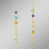 Farbenfrohe Eleganz: Halskette mit Quarzen