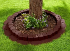 Flexi-Rasenkante, 8er-Set, mit Fahrspur