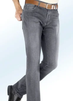 "Francesco Botti"-Unterbauch-Jeans mit Dehnbund in 3 Farben