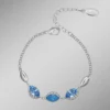 Funkelnde Eleganz in Blau – Armband mit Swarovski-Kristalle