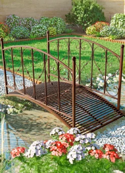 Gartenbrücke aus Metall