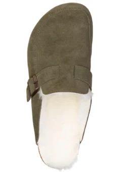 Gefütterte Herren-Clogs, mit Lammfell