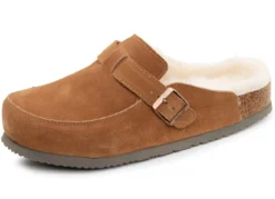 Gefütterte Herren-Clogs, mit Lammfell