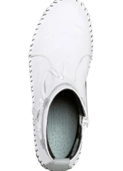 Gemini Mokassin-Stiefelette mit Knitter-Struktur