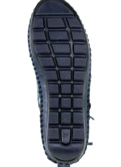 Gemini Mokassin-Stiefelette mit Knitter-Struktur