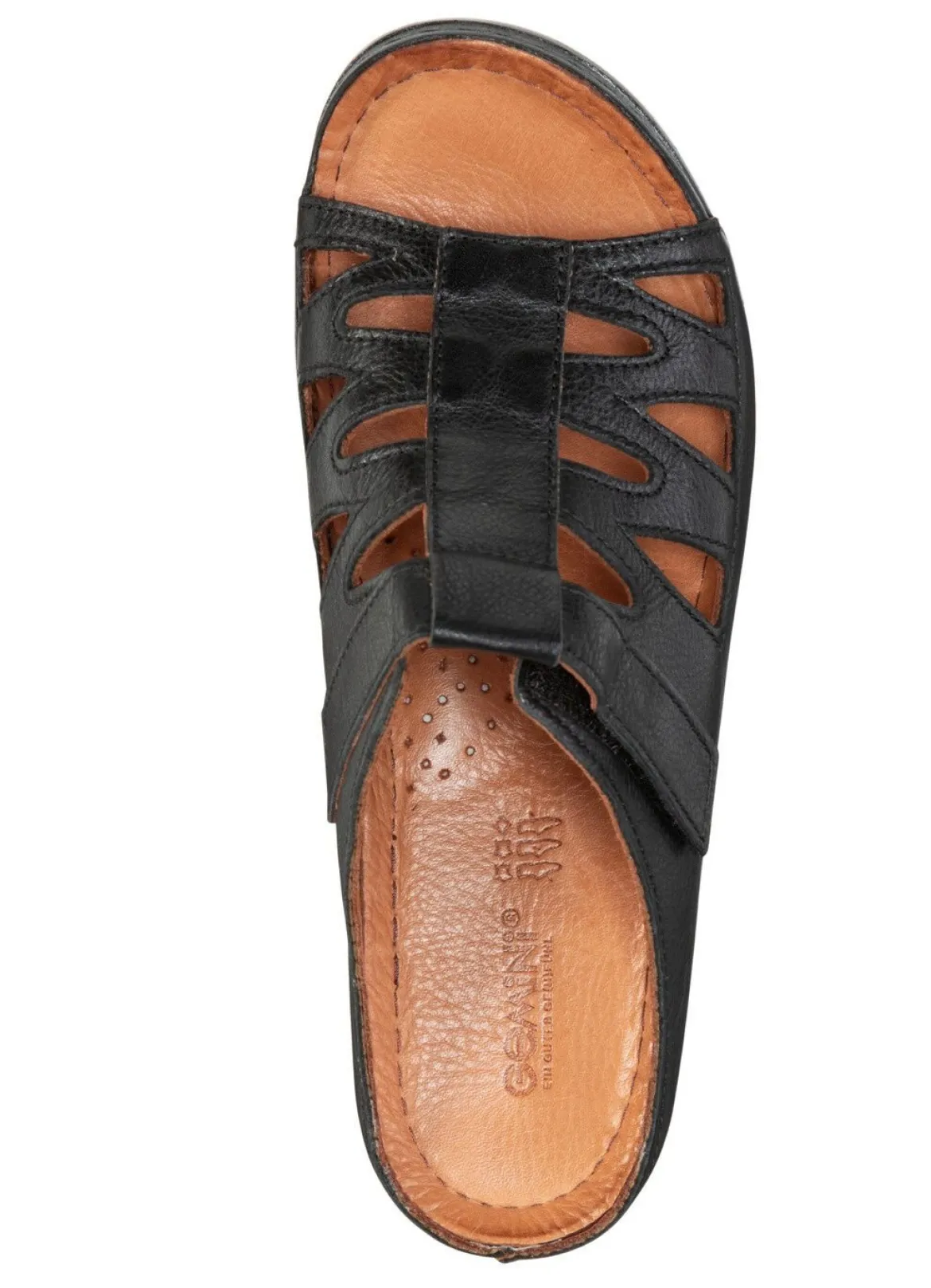Gemini Pantolette aus teilweise schattiertem Rind-Nappaleder