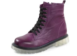 Gemini Schnür-Stiefelette aus weichem Rind-Nappaleder