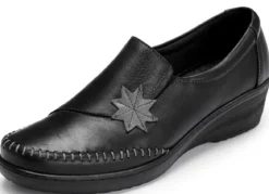 Gemini Slipper mit Leder-Applikation