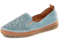 Gemini, sommerliche Damen-Slipper, Weite G, mit herausnehmbarem Fußbett