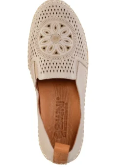 Gemini, sommerliche Damen-Slipper, Weite G, mit herausnehmbarem Fußbett