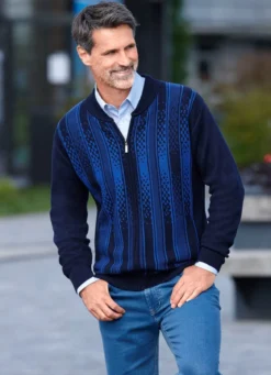 Gemusterte Jacke in 2 Farben