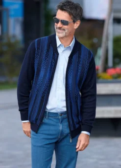 Gemusterte Jacke in 2 Farben