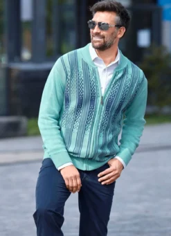 Gemusterte Jacke in 2 Farben