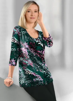 Geschmackvolles Shirt mit 3/4-langen Ärmeln