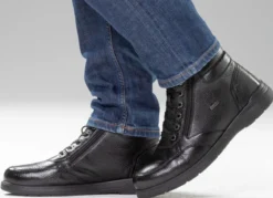 GINO GALANTE, gefütterte Herren-Boots, Winterschuhe, mit Reißverschluss