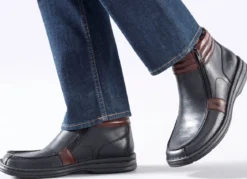 GINO GALANTE, gefütterte Herren-Boots, Winterschuhe, mit herausnehmbarem Fußbett